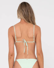 Load image into Gallery viewer, SANDALWOOD SLICK TRIANGLE BIKINI TOP - FRESH MINT
