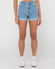 Load image into Gallery viewer, CYPRUS HIGH DENIM SHORT - BLUE LAGOON

