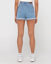 Load image into Gallery viewer, CYPRUS HIGH DENIM SHORT - BLUE LAGOON
