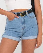 Load image into Gallery viewer, CYPRUS HIGH DENIM SHORT - BLUE LAGOON
