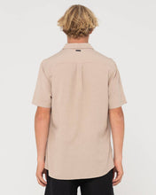 Load image into Gallery viewer, OVERTONE SHORT SLEEVE LINEN SHIRT - Light Khaki
