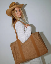 Load image into Gallery viewer, ARIA SUEDE WEEKENDER BAG

