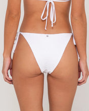 Load image into Gallery viewer, SANDALWOOD MIDI SIDE TIES BIKINI BOTTOM - WHITE
