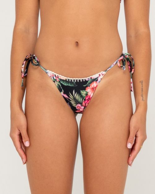 HEIDI FLORAL MIDI TIES BIKINI BOTTOM