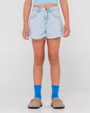 Load image into Gallery viewer, PENNY KICK FLARE DENIM SHORT GIRLS - SBH
