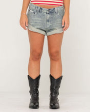 Load image into Gallery viewer, PHEONIX LOW RISE DENIM MINI SHORT - DWG
