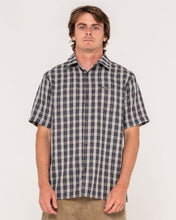 Load image into Gallery viewer, DATSUN CHECK SHORT SLEEVE SHIRT - BLK
