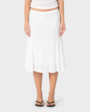 Load image into Gallery viewer, ROMA LOW RISE LACE MIDI SKIRT
