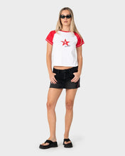 Load image into Gallery viewer, STARRED DEVIL RAGLAN BABY TEE
