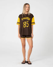 Load image into Gallery viewer, RAG STRIPE OVERSIZED MESH OVERSIZE TEE
