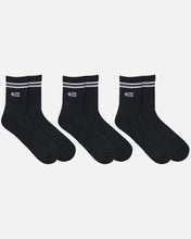 Load image into Gallery viewer, STRIPE ALPHA SOCK 3 PK
