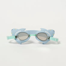 Load image into Gallery viewer, SALTY THE SHARK MINI SWIM GOGGLE AQUA
