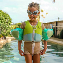 Load image into Gallery viewer, SALTY THE SHARK MINI SWIM GOGGLE AQUA
