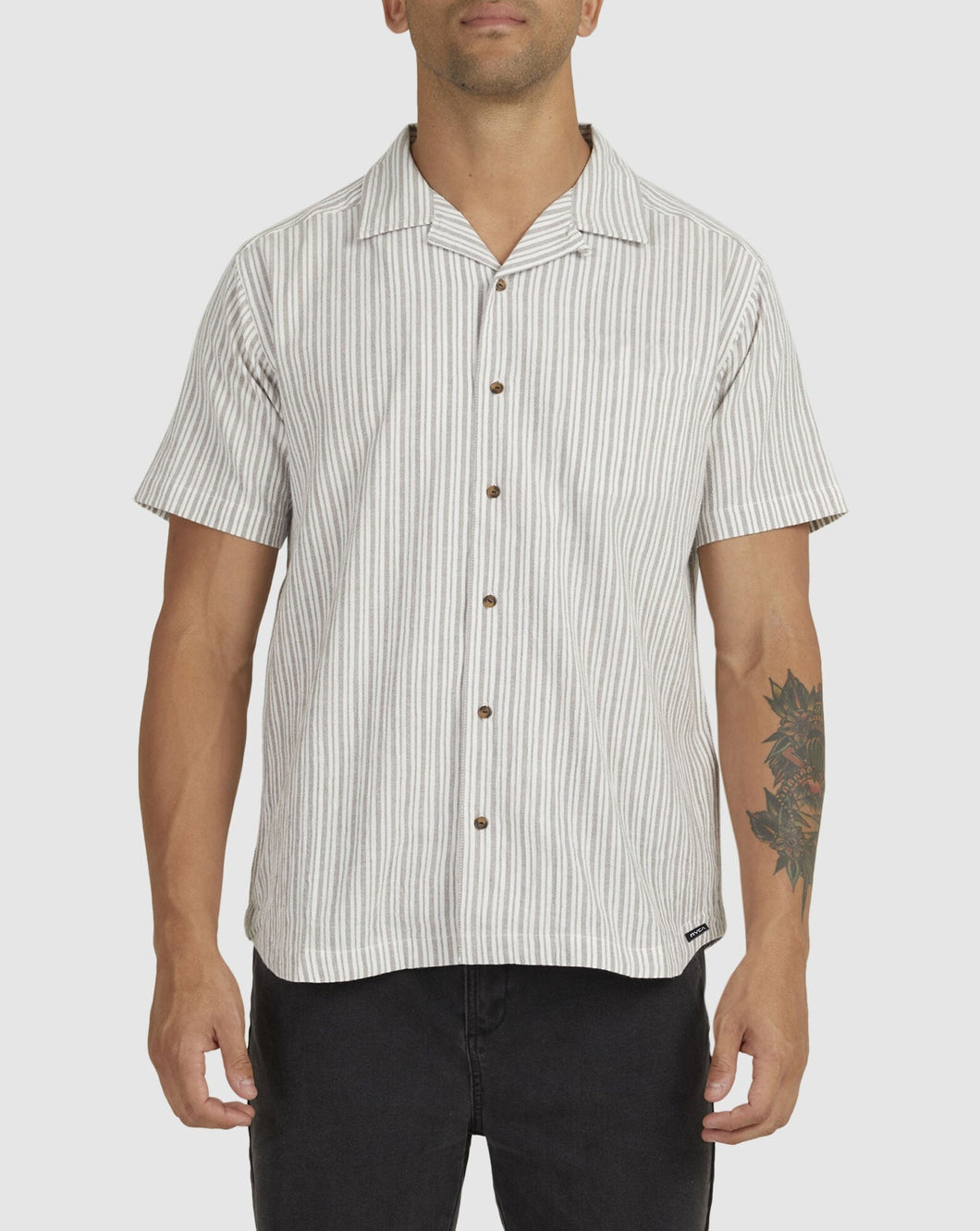 BEAT STRIPE SS SHIRT - natural