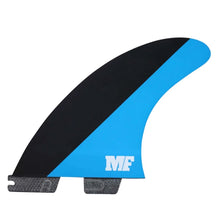 Load image into Gallery viewer, FCS II MICK FANNING PC TRI FINS - BLACK/BLUE
