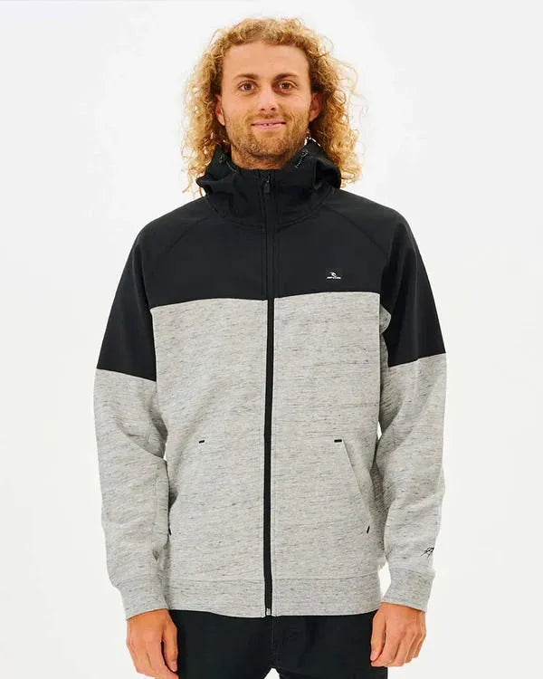 ANTI SERIES VIRAL ZIP THRU - GREY MARLE