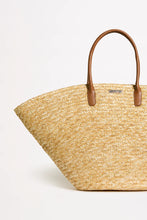 Load image into Gallery viewer, STRAW FAN TOTE BAG

