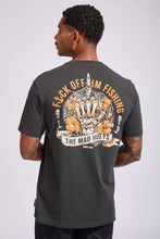 Load image into Gallery viewer, FK OFF FISH SS TEE - VINTAGE BLK
