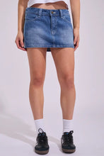 Load image into Gallery viewer, FLIP MOMMY LOW RISE MINI DENIM SKIRT - BDX
