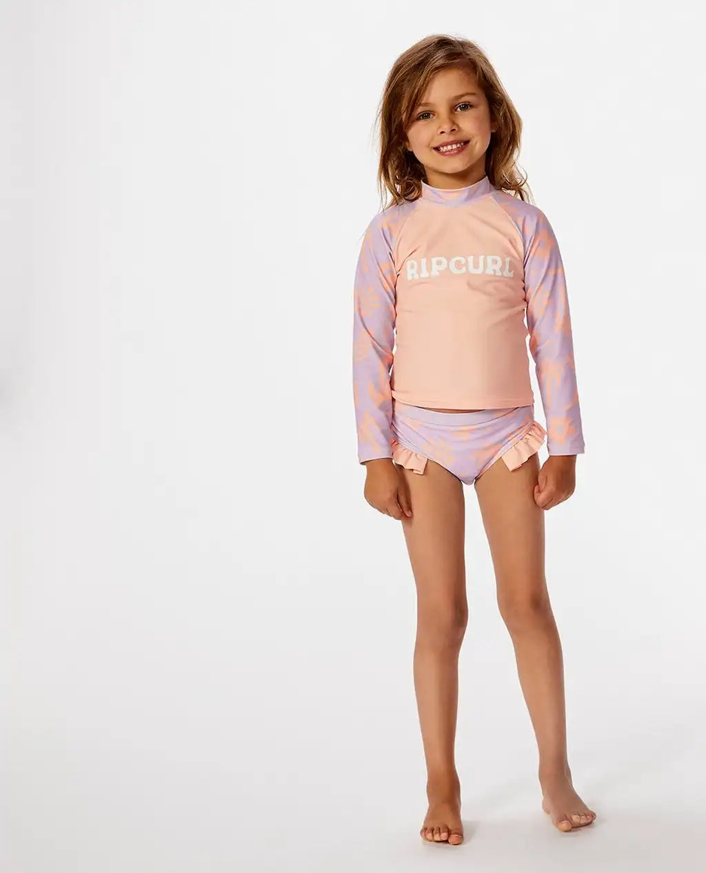 LOW TIDE  RASH VEST GIRL - LILAC