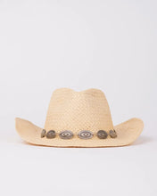 Load image into Gallery viewer, HOWDY COWBOY STRAW HAT - NATURAL
