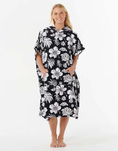 Load image into Gallery viewer, MIXED HOODED TOWEL BLK/WHITE
