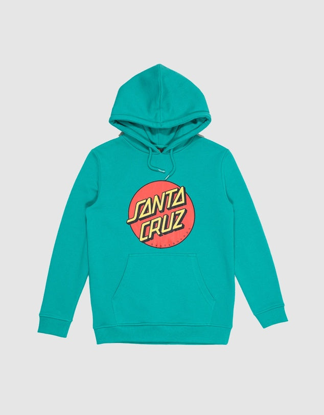 CLASSIC DOT FRONT HOODY - TEAL