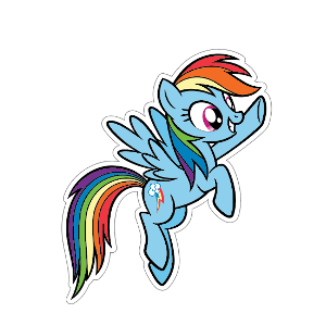 JIBBITZ MY LITTLE PONY RAINBOW DASH