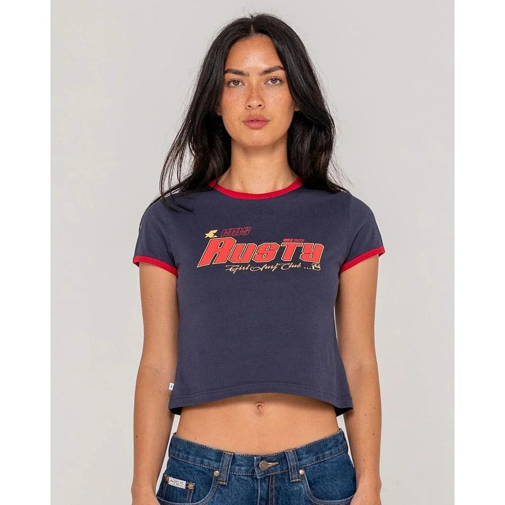 GIRLS SURF MINI RINGER TEE