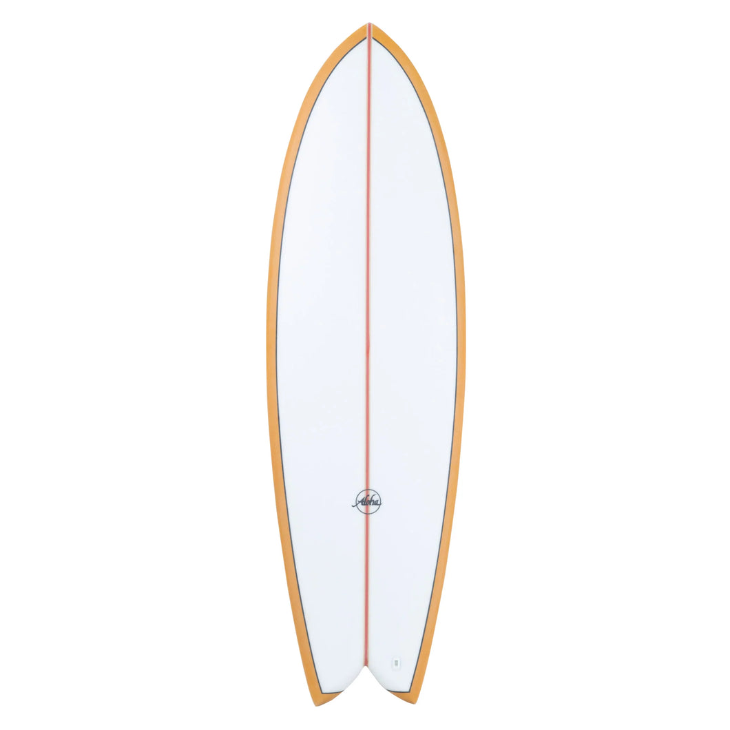 ALOHA KEEL TWIN PU - PVCP MUSTARD FCS II 5'10