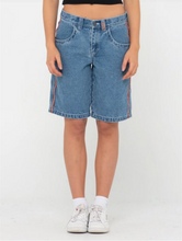 Load image into Gallery viewer, FLIP MOMMY LOW RISE WIDE LEG DENIM JORT - MDY BLU/ ORNG

