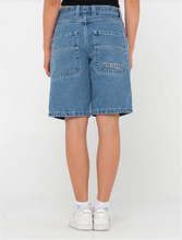 Load image into Gallery viewer, FLIP MOMMY LOW RISE WIDE LEG DENIM JORT - MDY BLU/ ORNG
