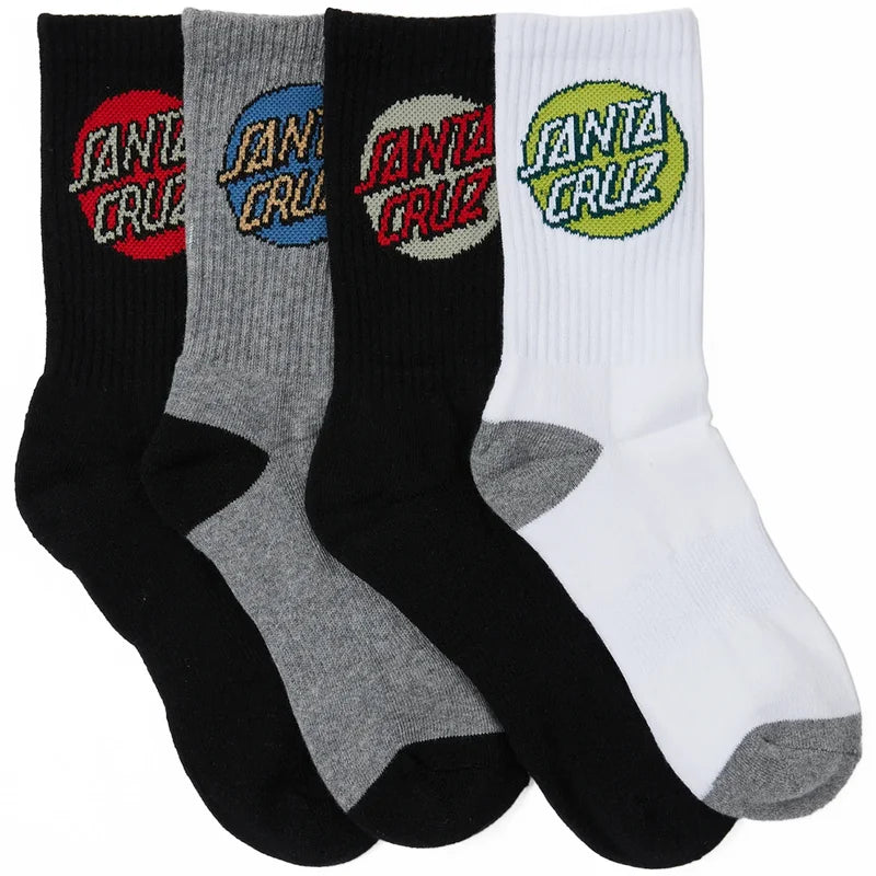 OTHER DOT CREW SOCK YOUTH - MULTI (4 PACK)