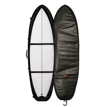 Load image into Gallery viewer, O&amp;E HYPA FISH / SHORT TRAVEL COVER - 2 BOARD BLACK 6&#39;8
