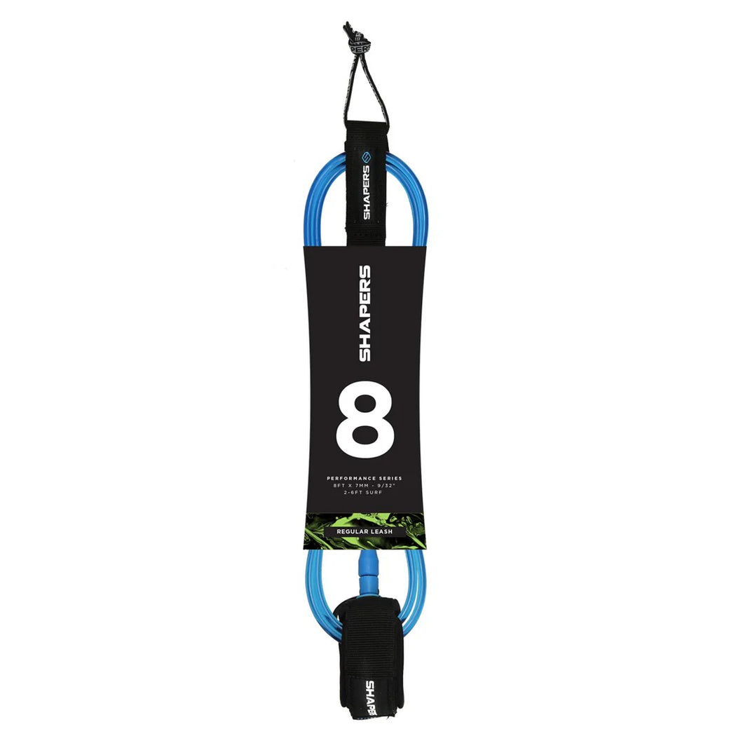8FT SHAPERS REGULAR LEASH -  BLUE