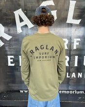 Load image into Gallery viewer, RSE WORD LONGSLEEVE TOP - ARMY
