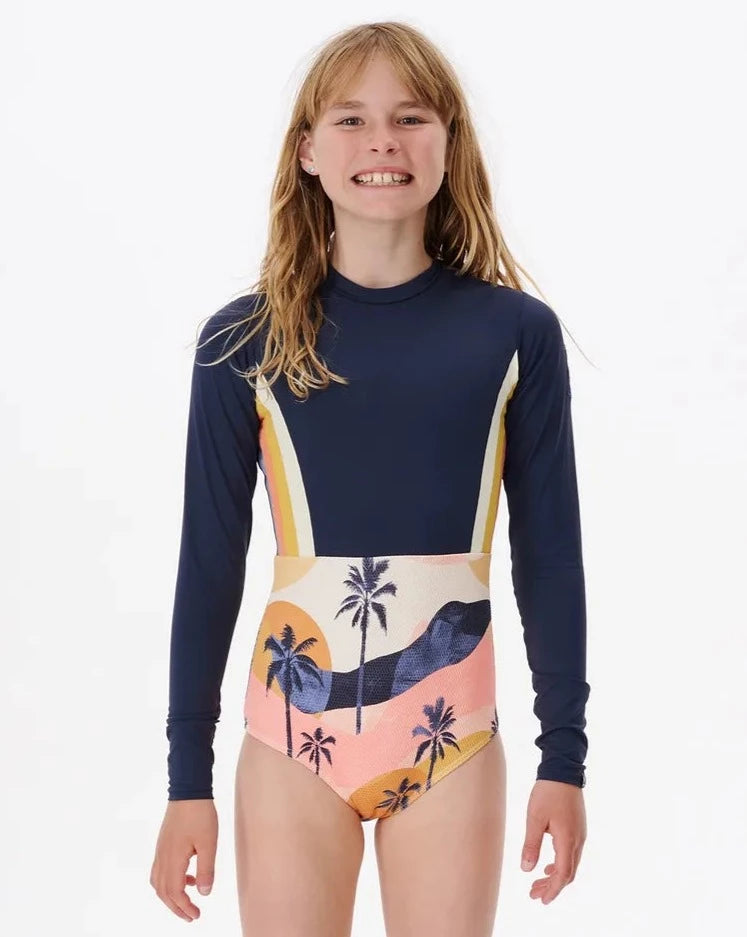 MELTING WAVES LS SURF SUIT - GIRLS
