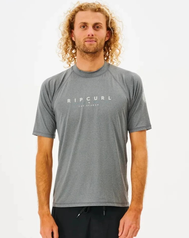 Shockwave Short Sleeve Rash Vest - Grey Marle
