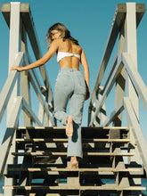 Load image into Gallery viewer, HIGH WIDE STRAIGHT LEG JEAN
