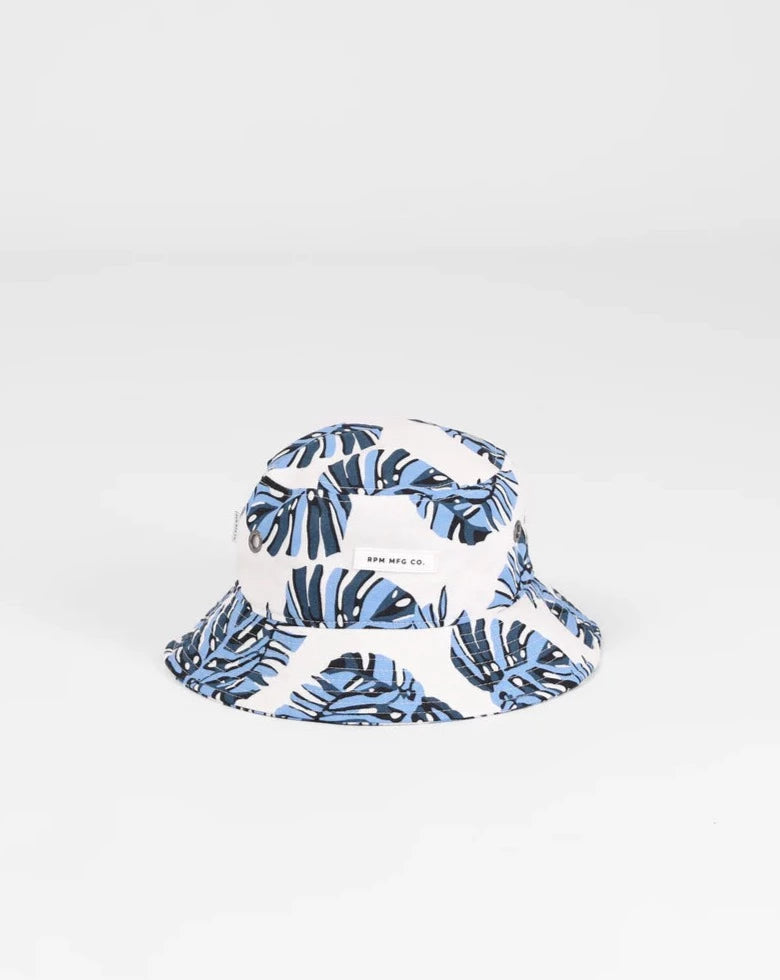 Bucket Hat - Blue Palm