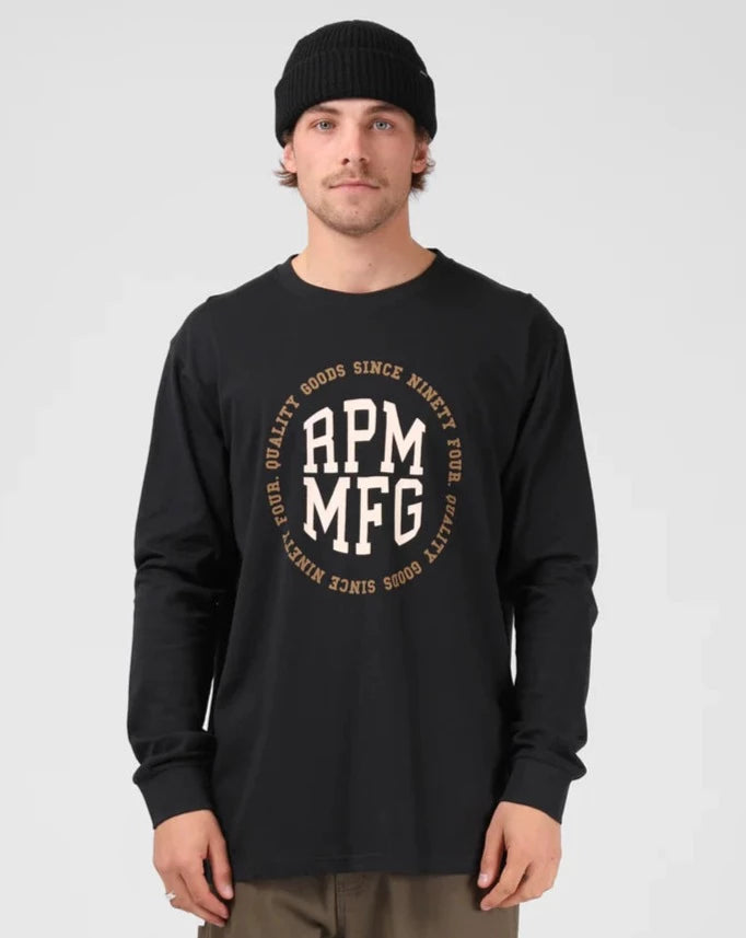 BBall LS Tee - Wash Black