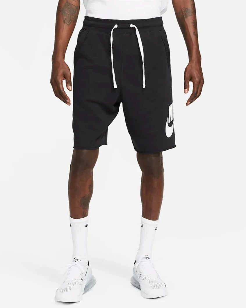 Nike Club Alumni Men's French Terry Shorts  - Black