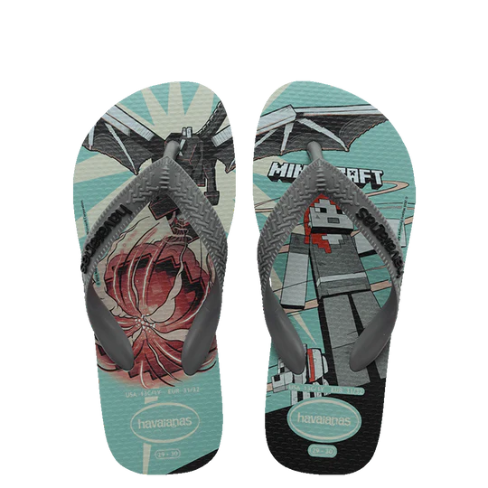 HAVAIANAS KIDS TOP MINECRAFT - White