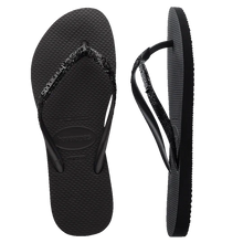 Load image into Gallery viewer, HAVAIANAS SLIM GLITTER II  - Black

