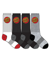 Load image into Gallery viewer, CLASSIC DOT 4 PACK CREW SOCKS - MULTI
