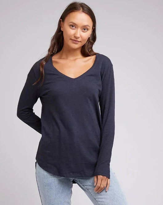 MARVELLOUS L/S TEE - NAVY