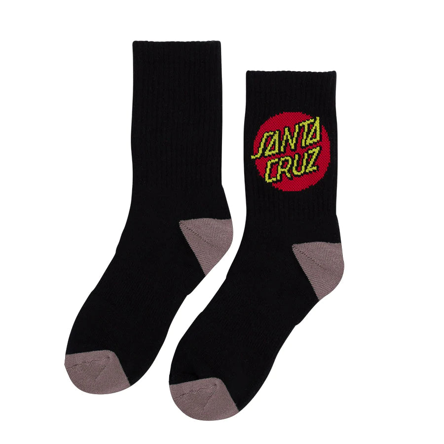 CLASSIC DOT YOUTH 4 PACK CREW SOCKS - Black