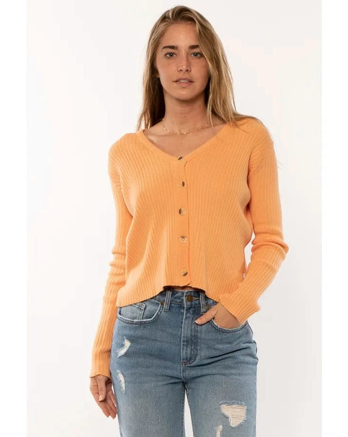 SUNBURST LS KNIT TOP - Sorbet