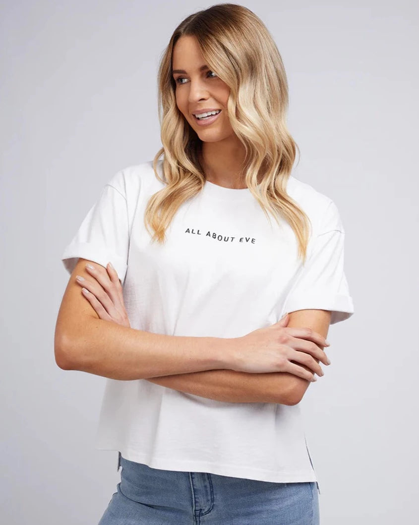 WASHED TEE - White