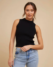 Load image into Gallery viewer, ELLIE KNIT TANK - BLACK
